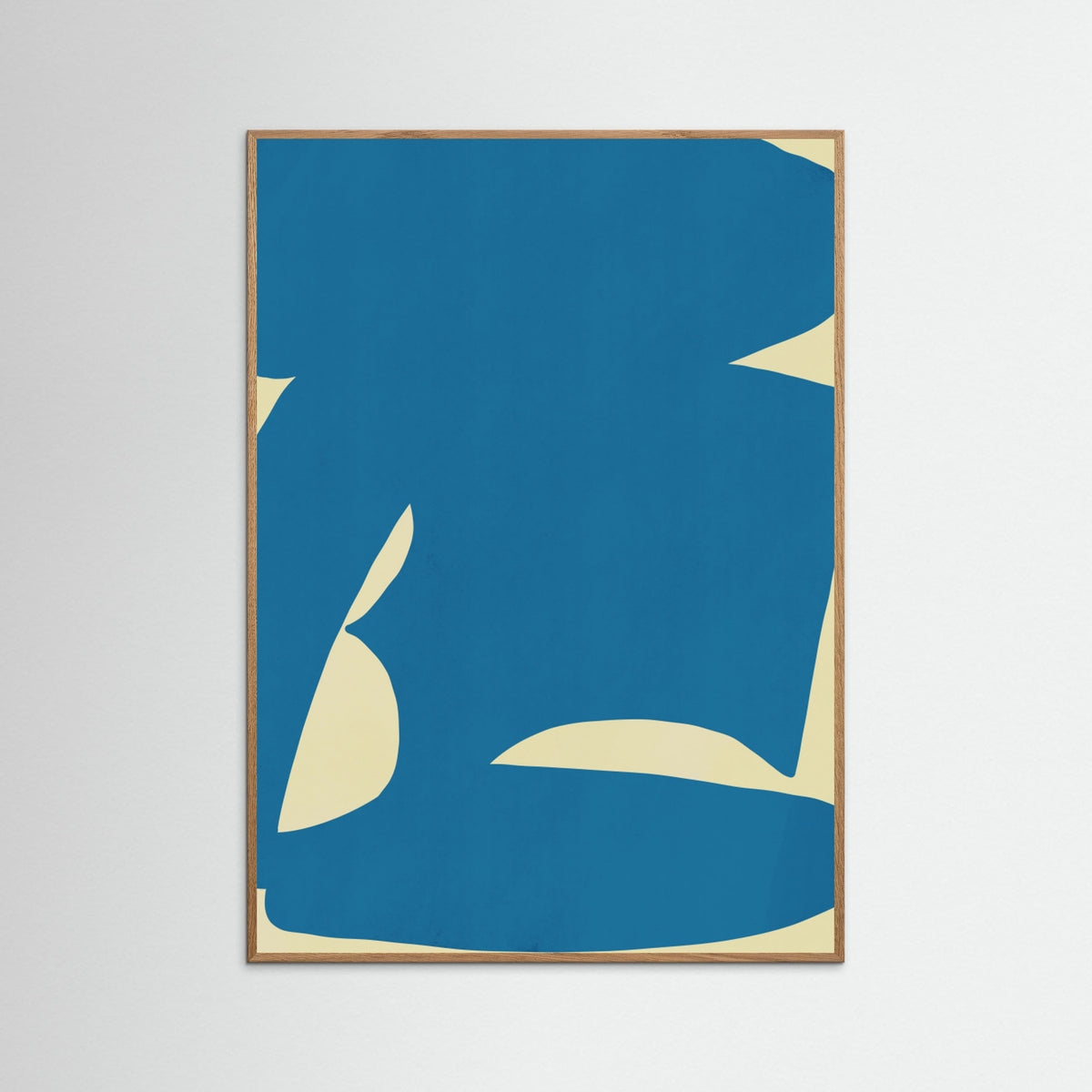Oak Nature B Cut Out In Blue Poster