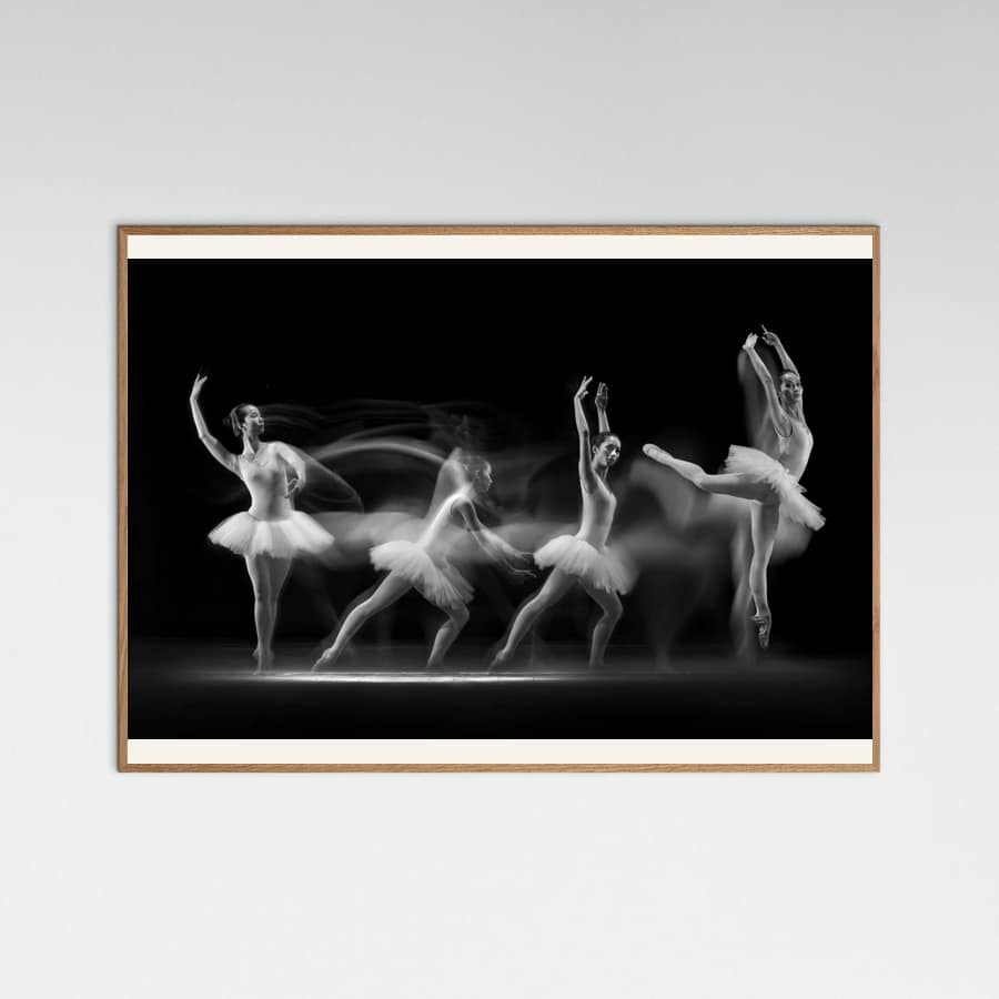 Balerina Art Wave Poster