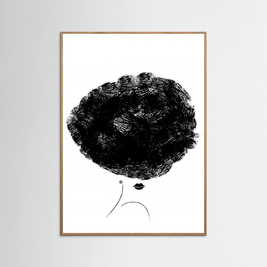 Ballerina Hair Poster – poster en kunstdruk