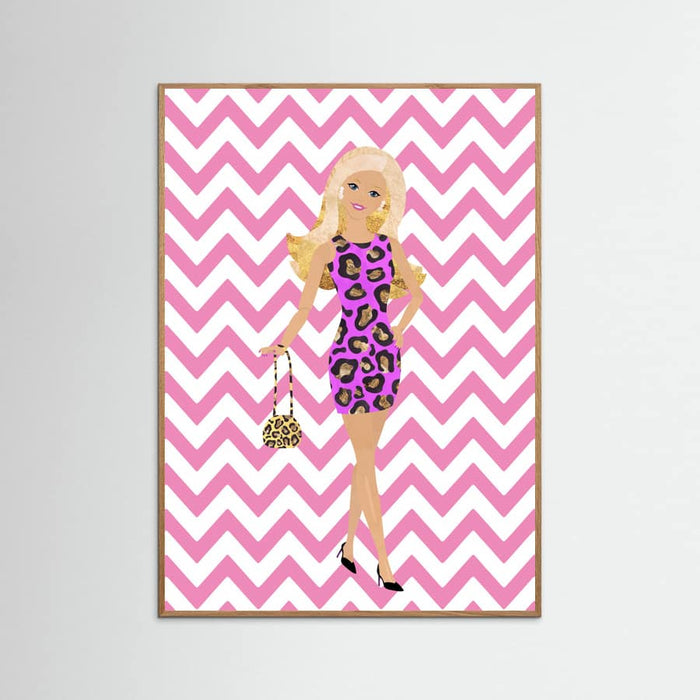 Barbie Zig Zag Poster – Poster und Kunstdruck