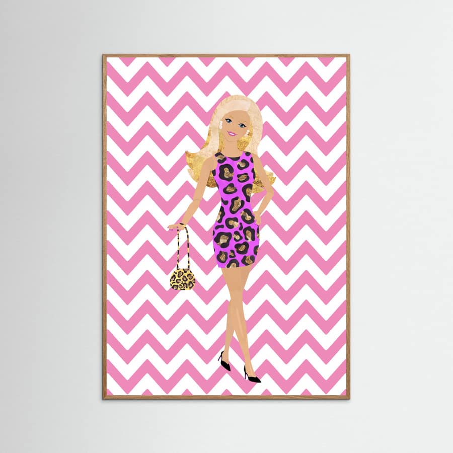 Barbie Zig Zag Poster
