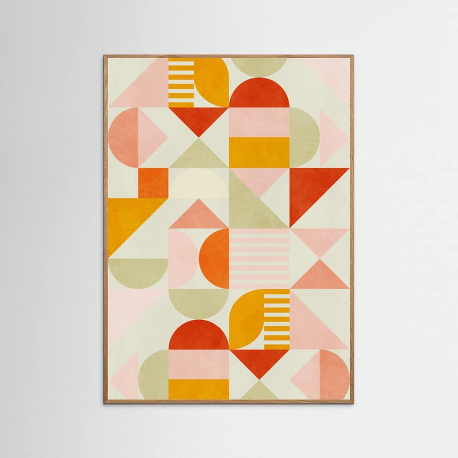 Bauhaus Fun Pastel Poster