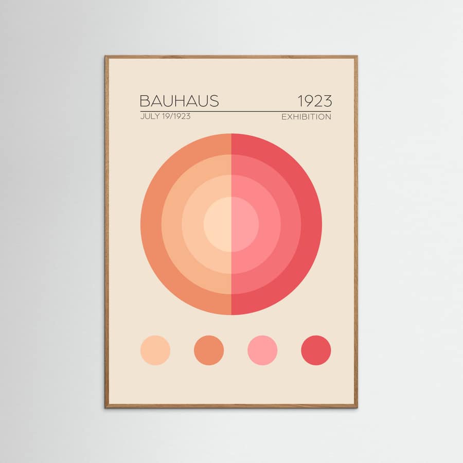 Plakat Bauhaus Pembe Daire