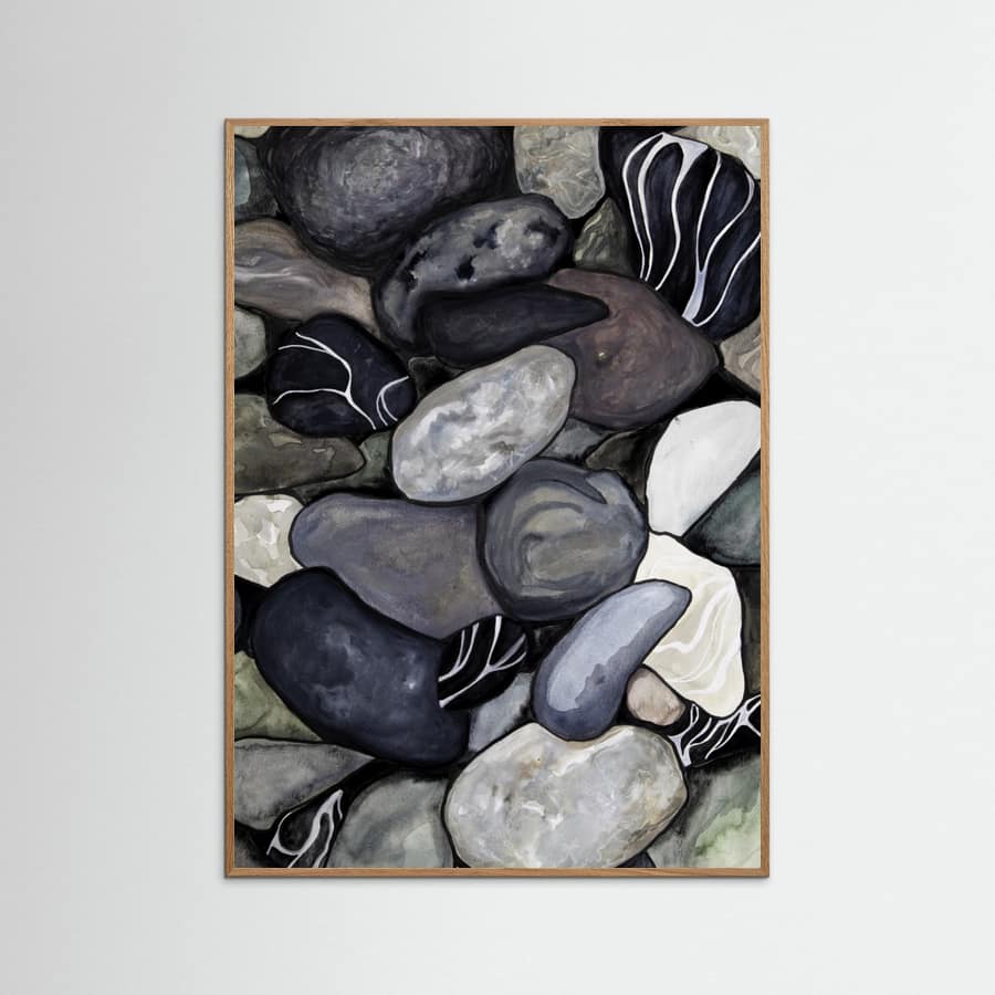 Beach stones Poster