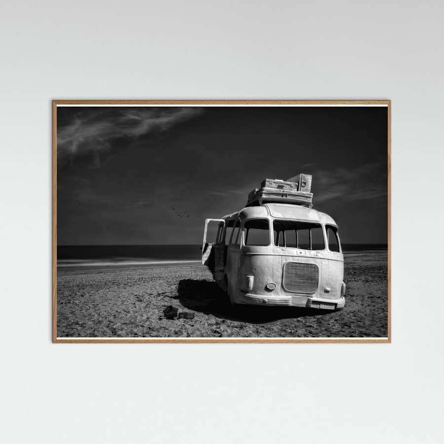 Beached Bus Poster – poster and art print