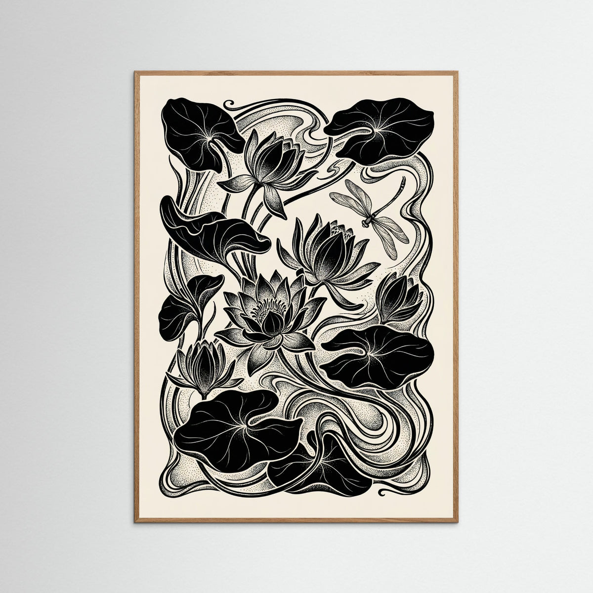 Oak Nature Beardsley Floral Nouveau