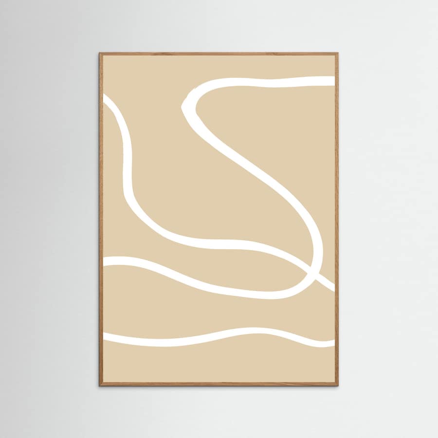 Poster Beige Lines 01