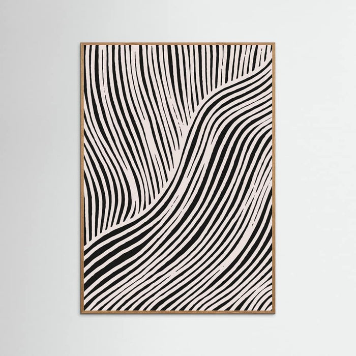 Beige Wave Pattern Poster – poster and art print