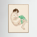 Oak Nature Bending Nude Study