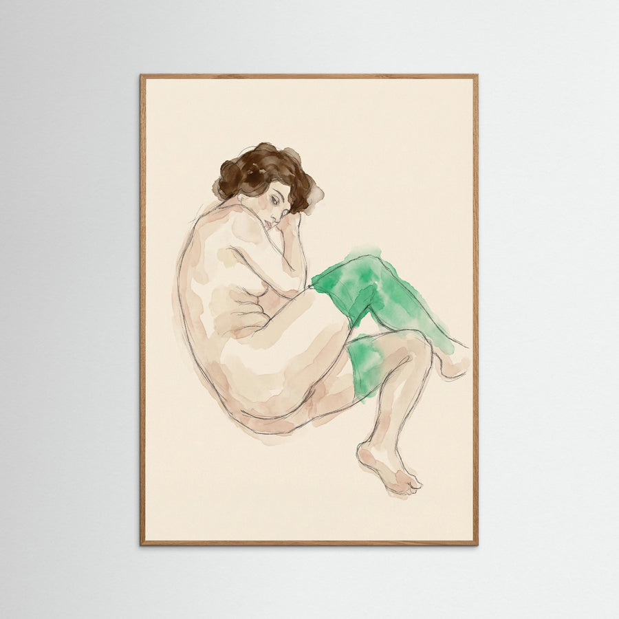 Bending Nude Study