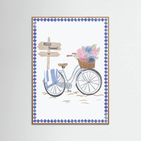 Oak Nature Bicycle at beach Poster