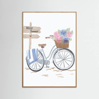 Oak Nature Bicycle at beach Poster