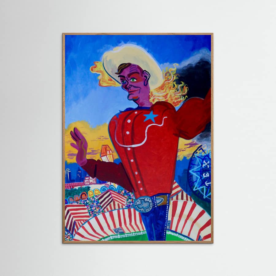 Big Tex Aflame Poster