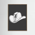 Black Cowboy Hat Poster – plakat og kunsttryk