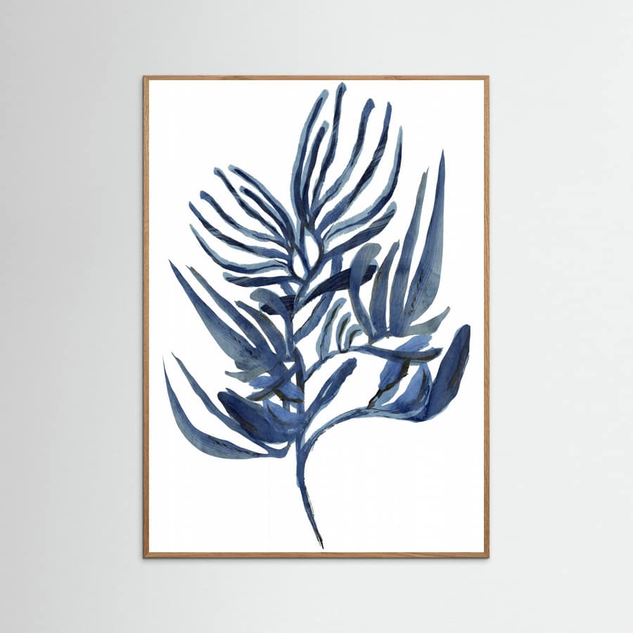 Blue Aquatic Plant Poster 1 -juliste