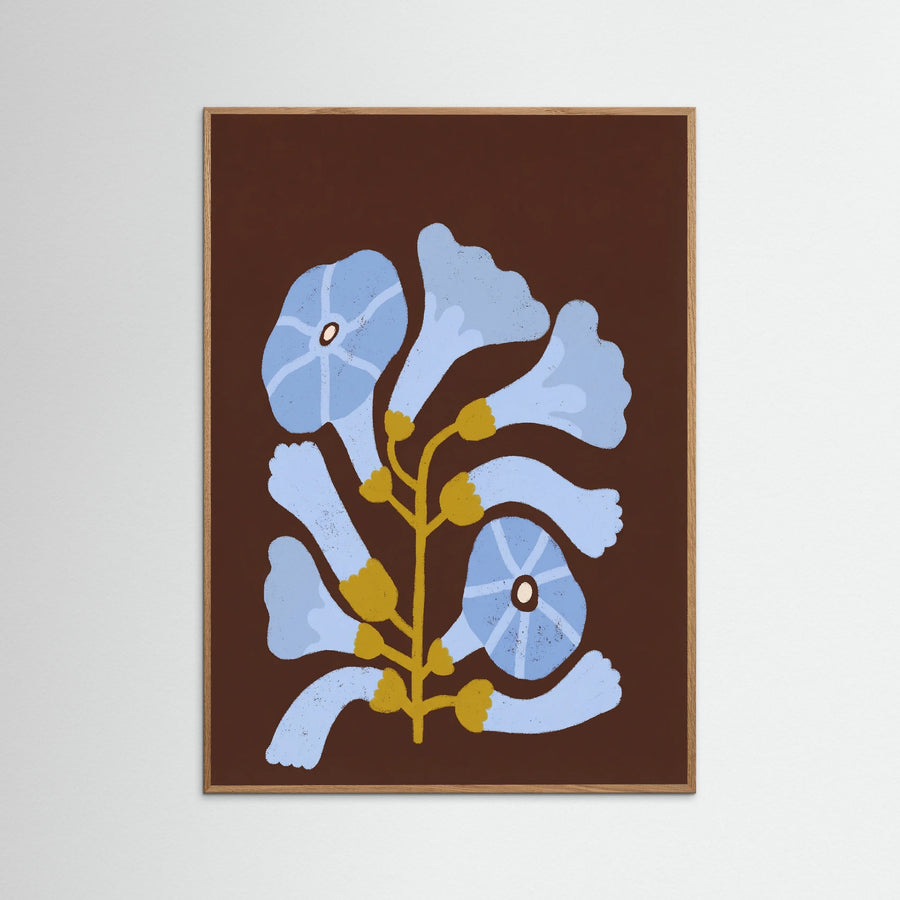 Blue Botanical Bloom