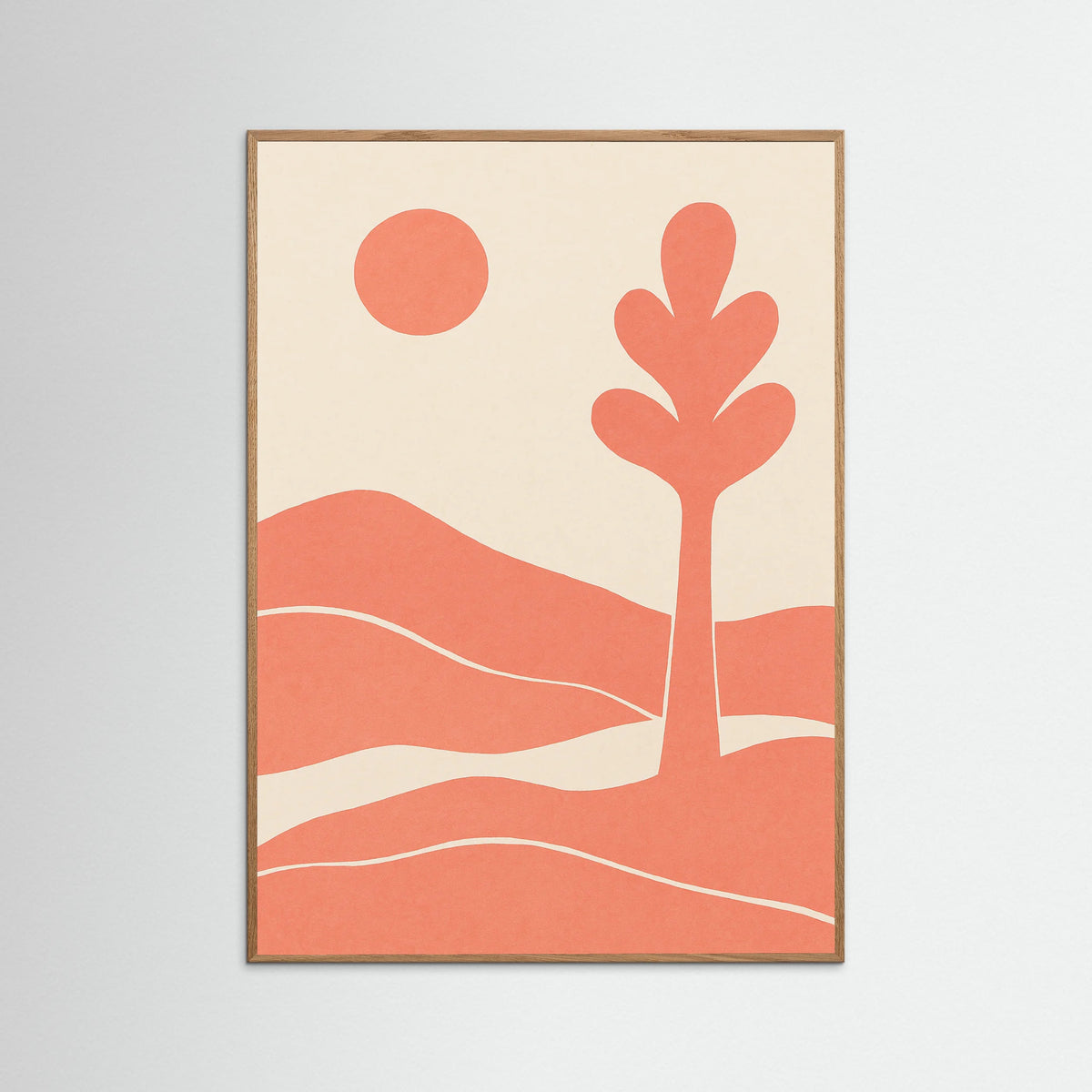 Oak Nature Blue Cutout Nude