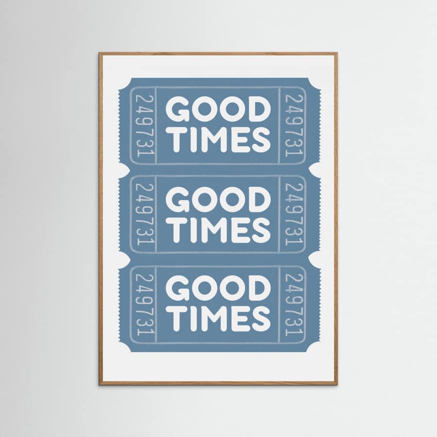 Blue Good Times Poster