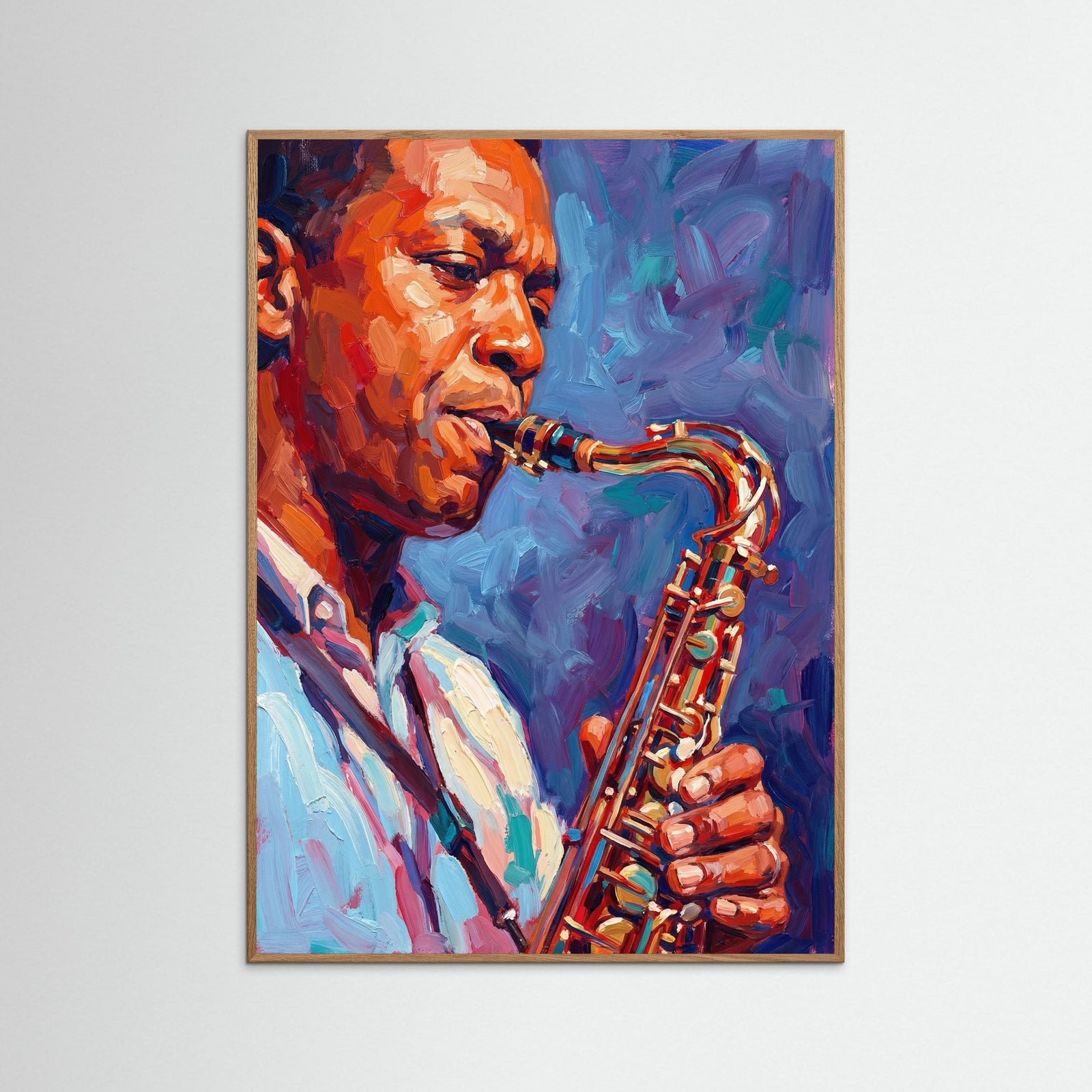 Oak Nature Blue Haze Gaze