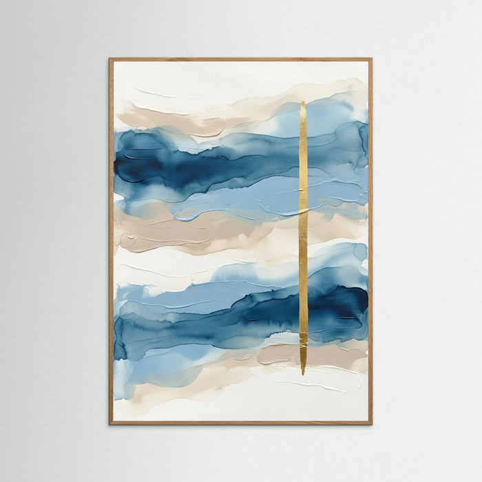 Blue Horizon Blocks – póster e impresión artística