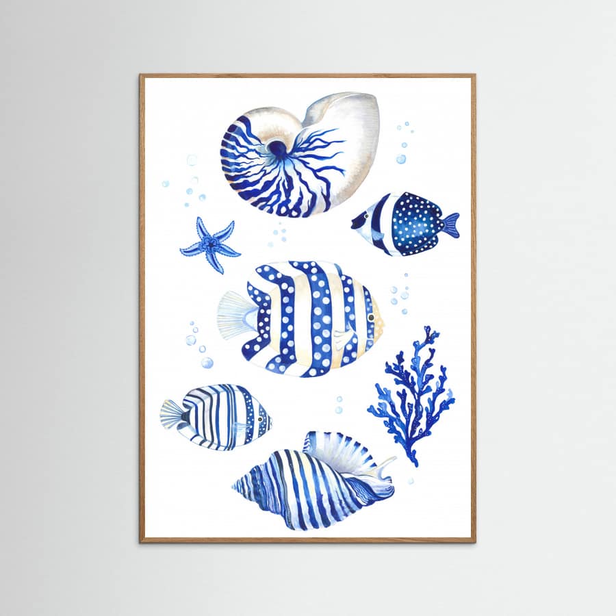 Blue Marine Poster