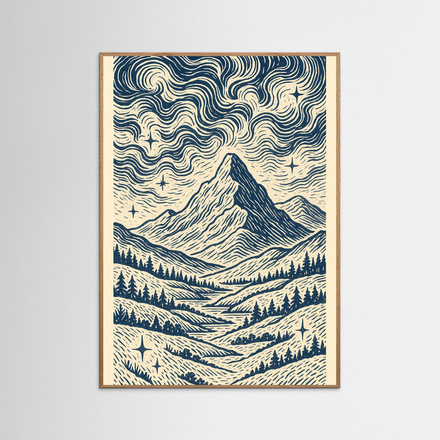Blue Swirl Pattern