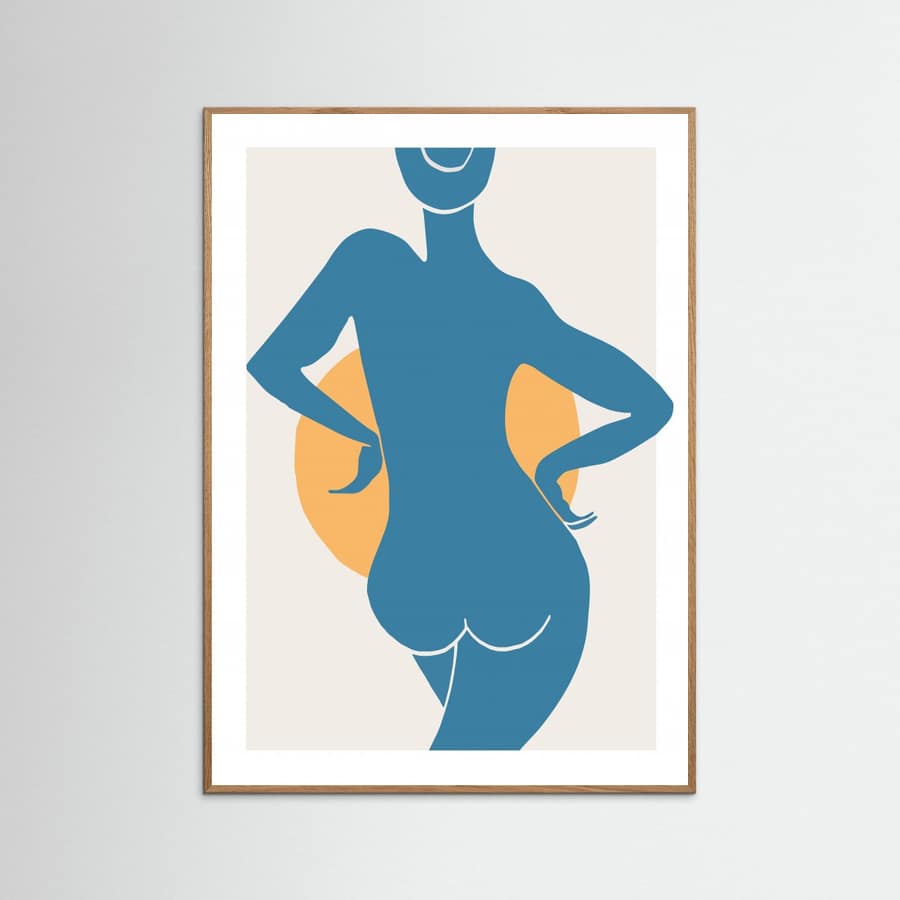 Poster Blue Woman