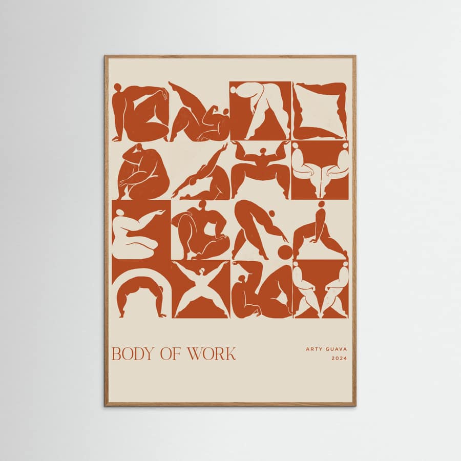 Affiche Body of Work (terracotta) – affiche et impression d’art