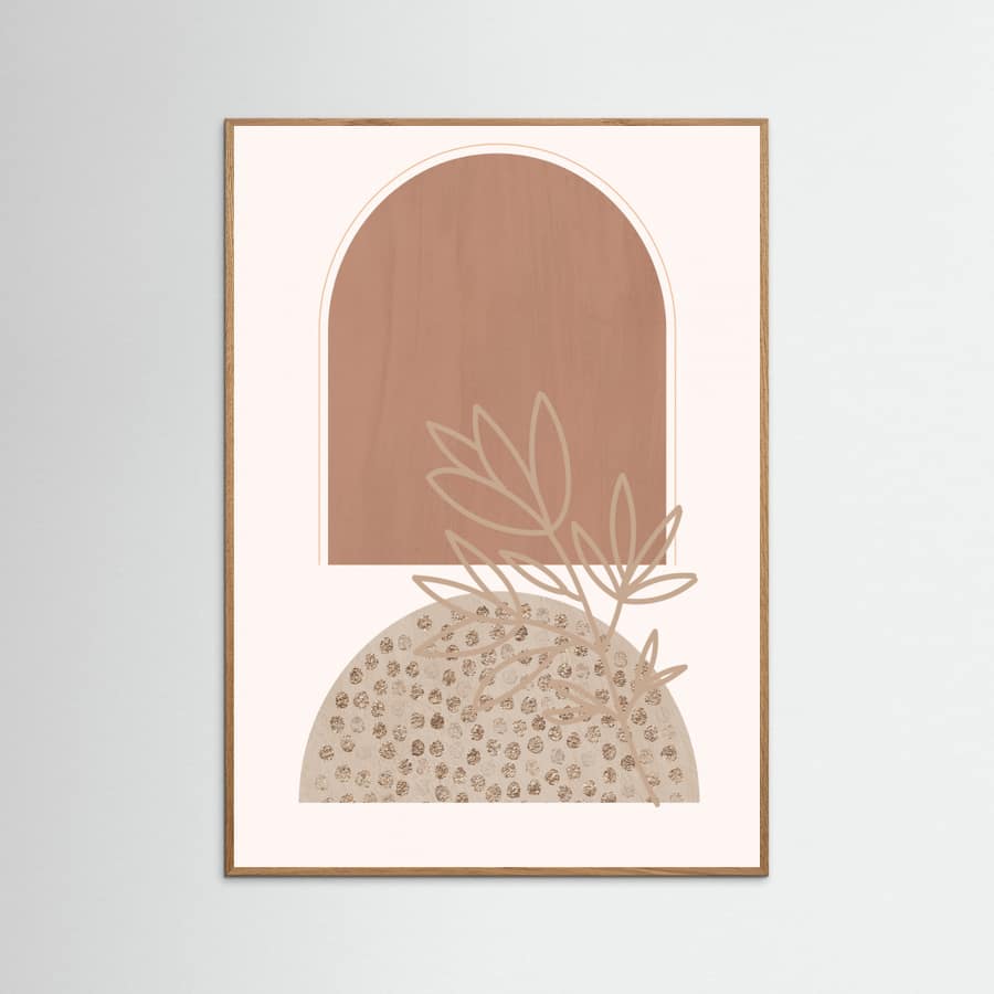 Boho Beige 1 Poster – plakat og kunsttryk