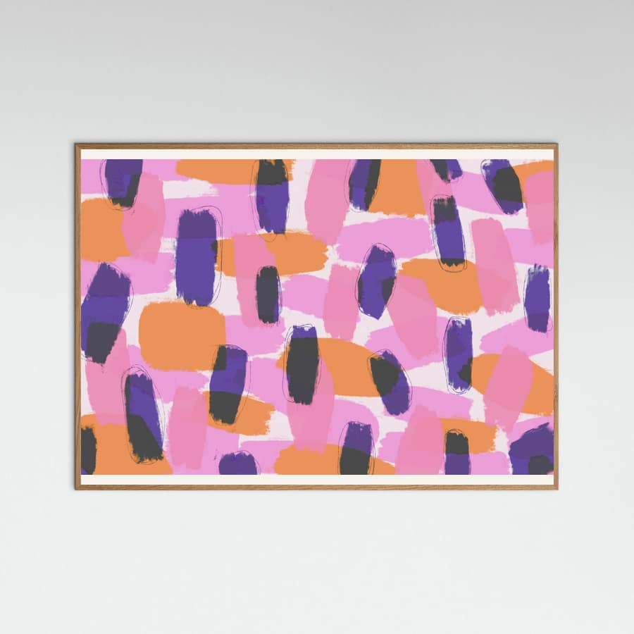Bold Color Strokes Poster