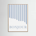 Póster Bonjour Stripes – póster e impresión artística