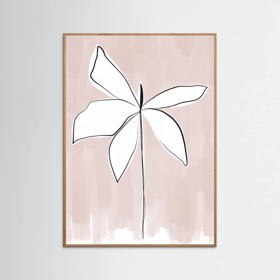 Bordered Flower Poster – poster and art print