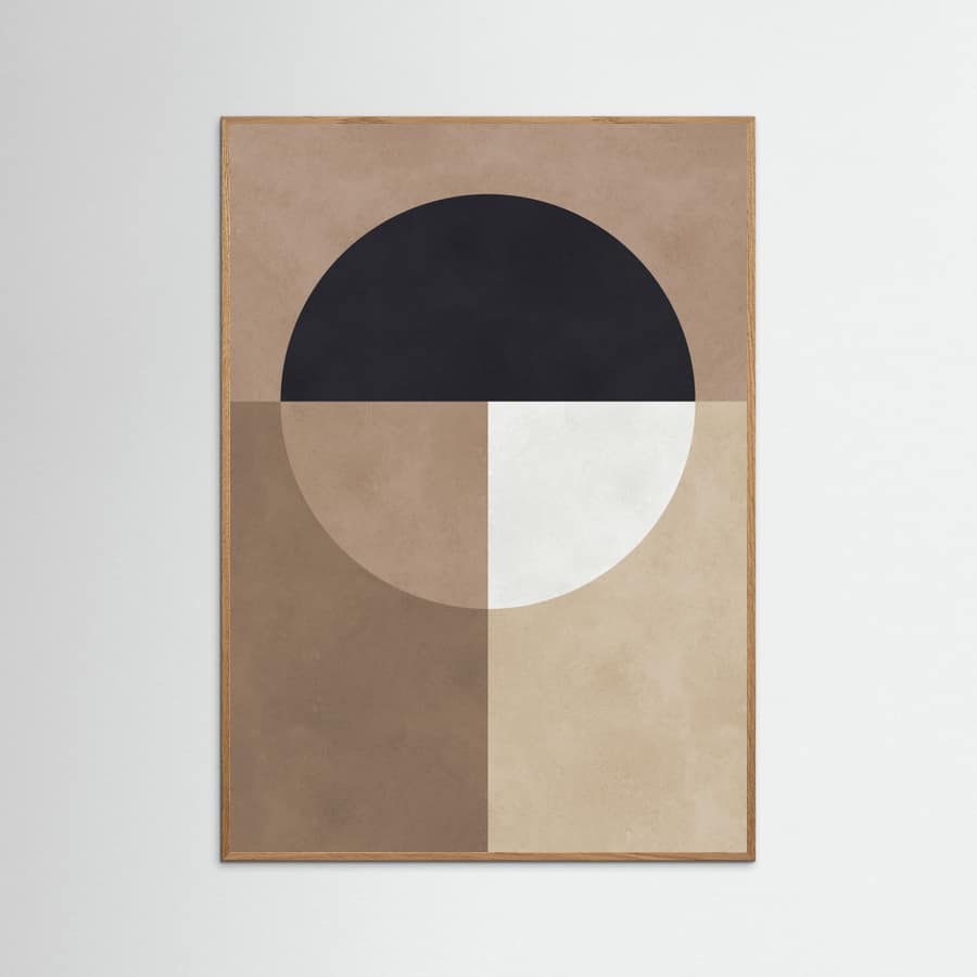 Brown geometry 7 Poster – plakat og kunsttryk