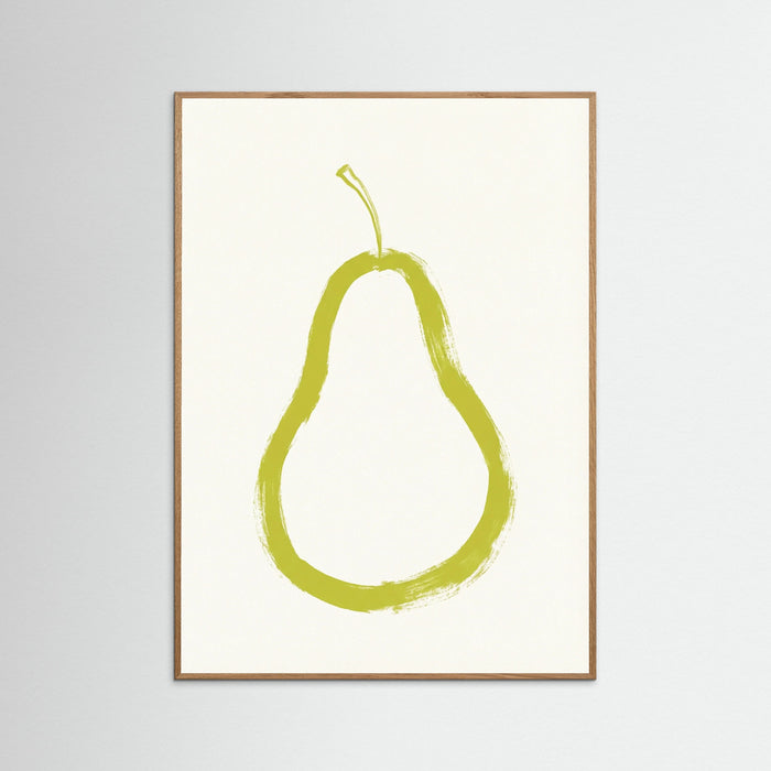 Brushstroke Apple Slice – poster and art print