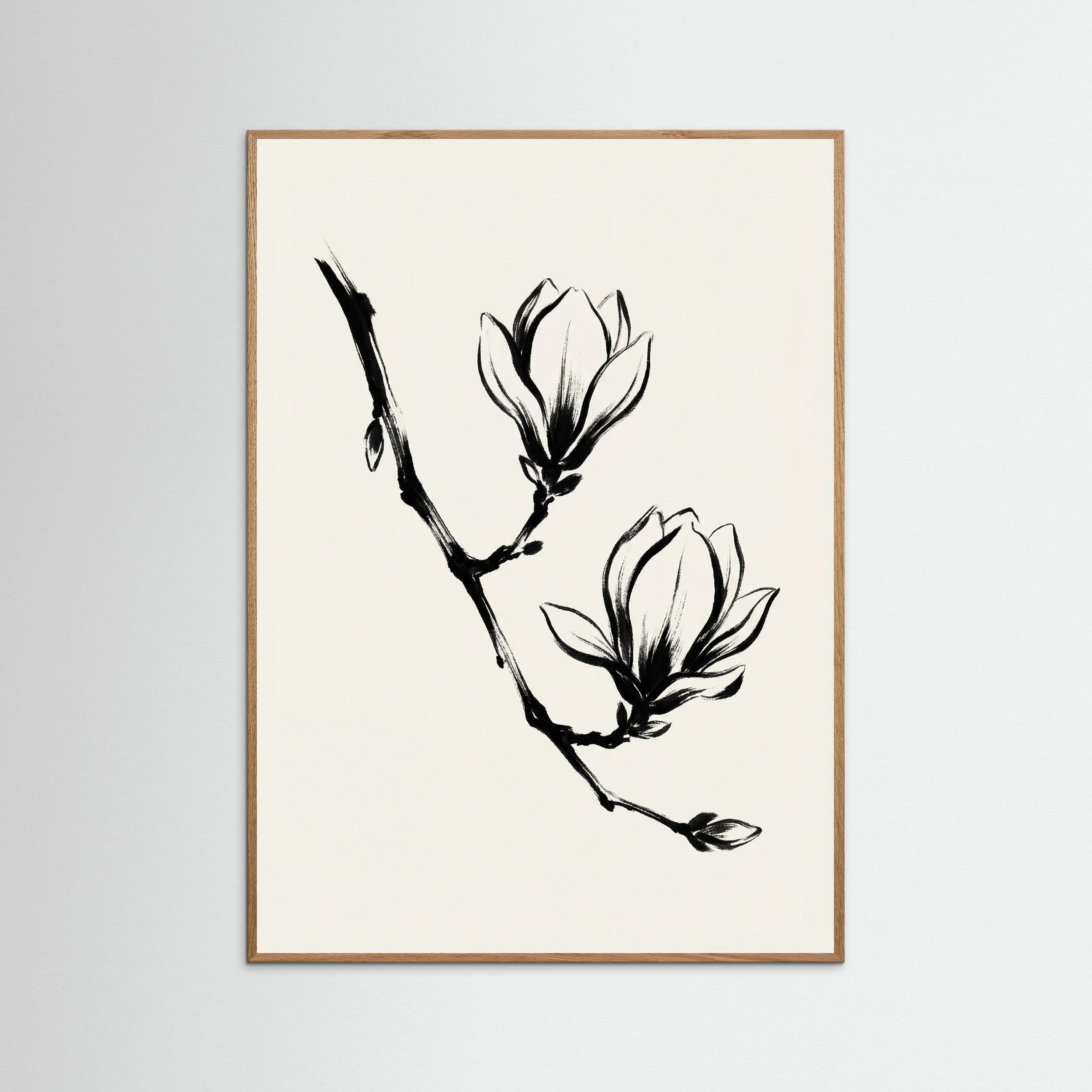 Oak Nature Brushstroke Blooms