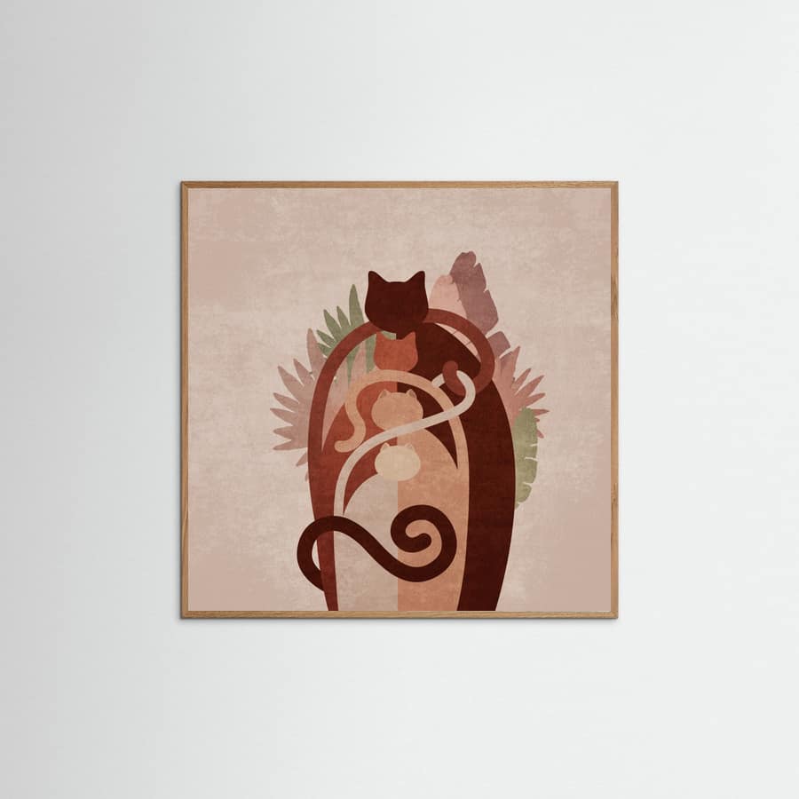 Affiche Cat Gang Boho Copy