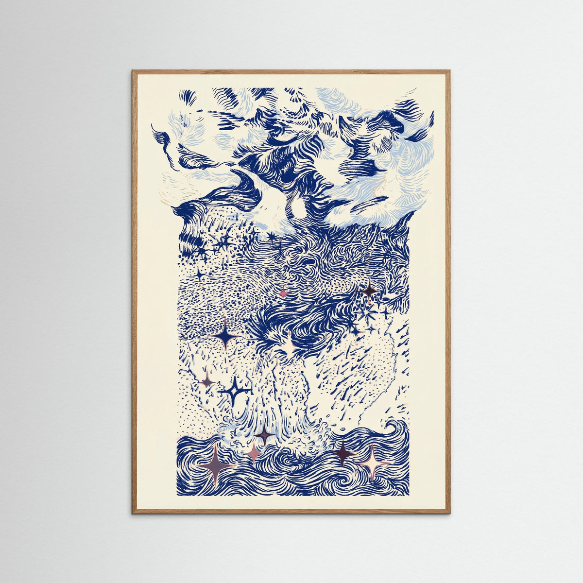 Oak Nature Celestial Swirls