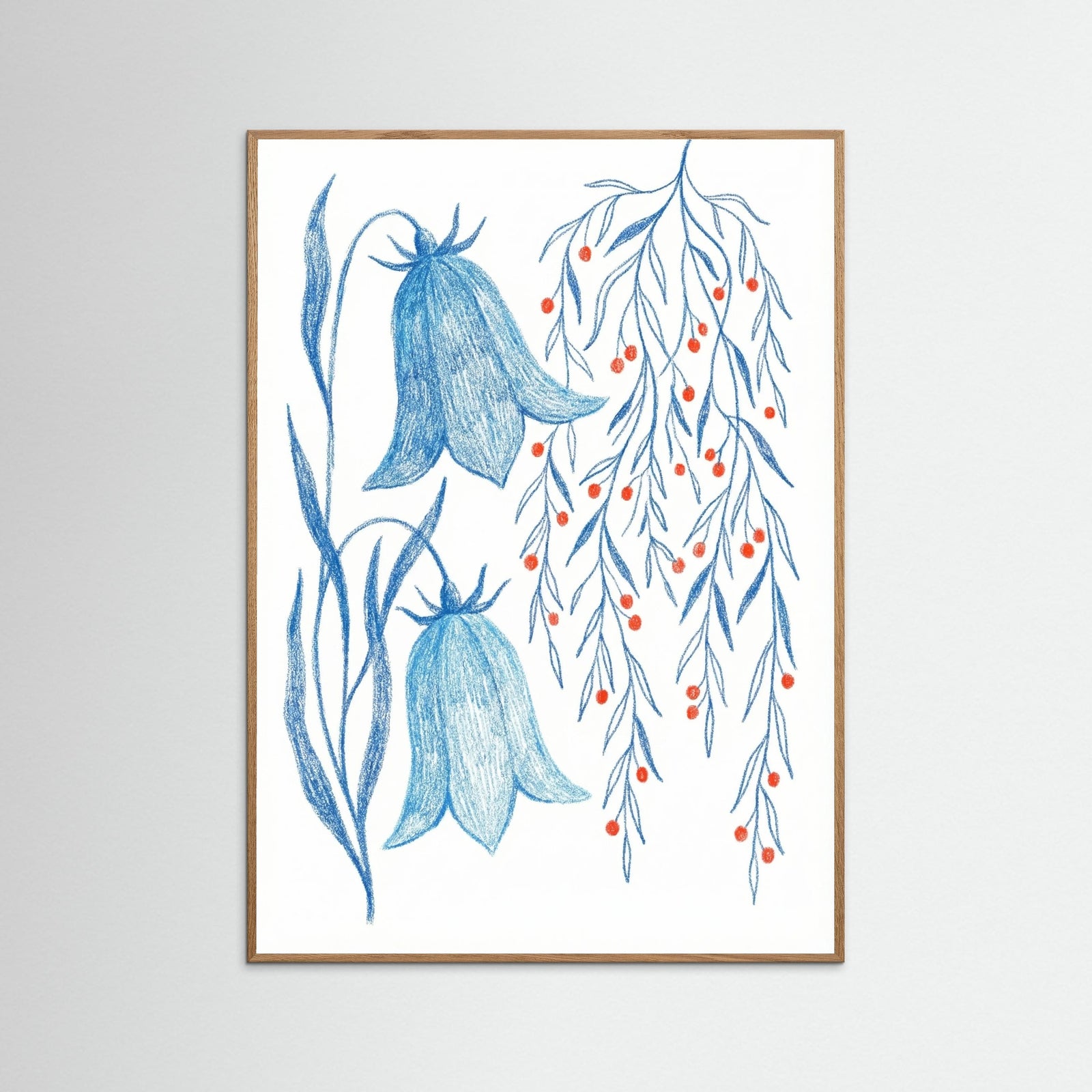 Oak Nature Cerulean Vines