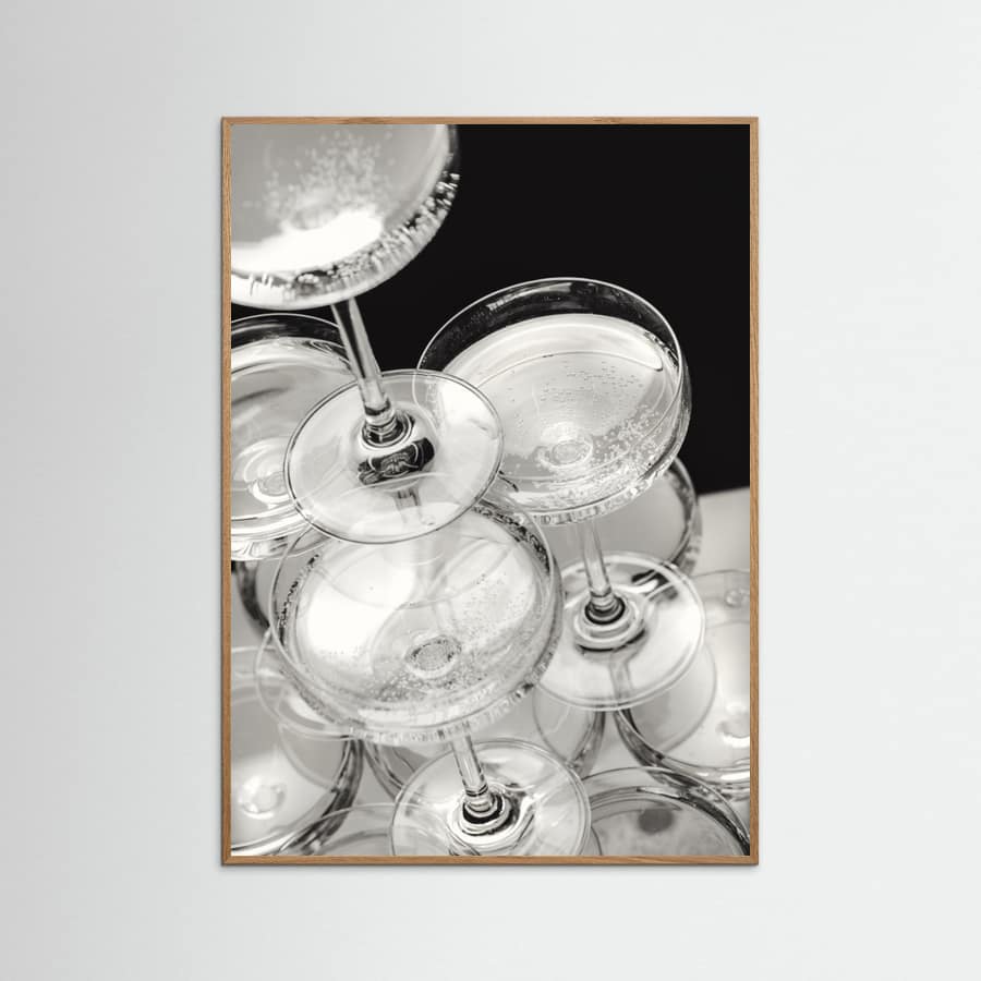 Champagne tower_5 Poster – Poster und Kunstdruck