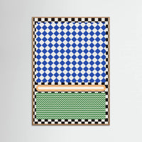 Oak Nature Checkered Rothko Inspiration Poster