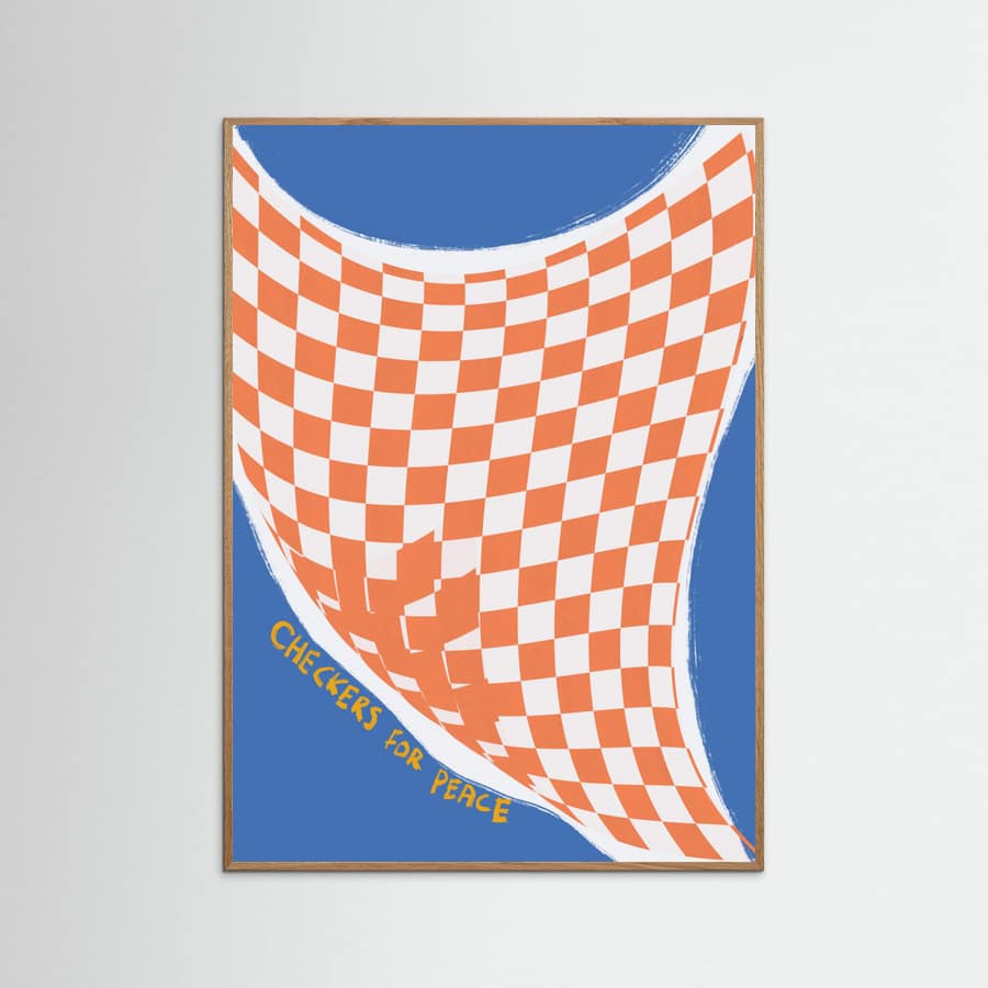Checkers for Peace Poster