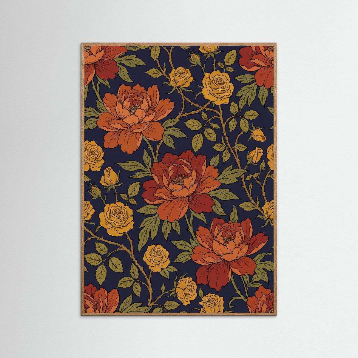 Oak Nature Chrysanthemum Tapestry