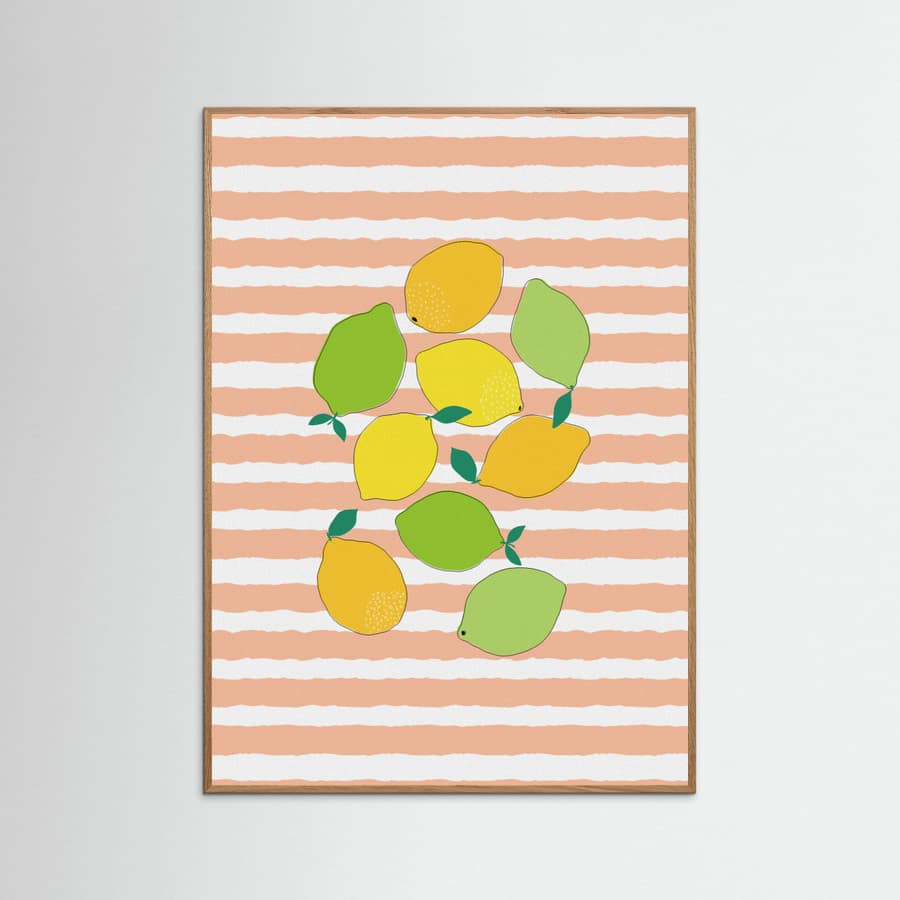 Póster Citrus Crowd – póster e impresión artística