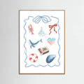 Coastal Collage Poster – poster and art print