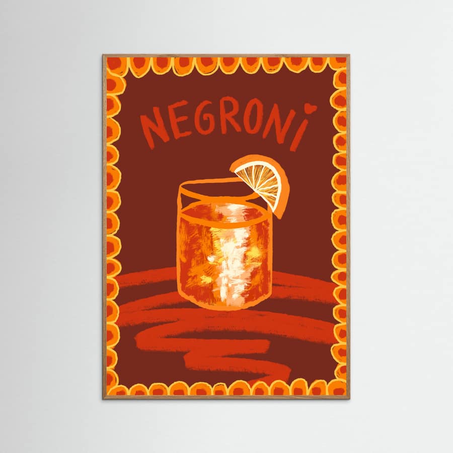 Cocktail Negroni Poster – poster and art print