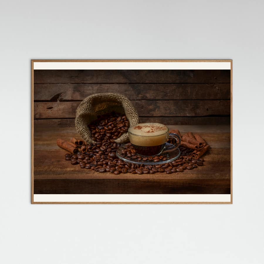 Coffee time -juliste – juliste ja taidepainatus