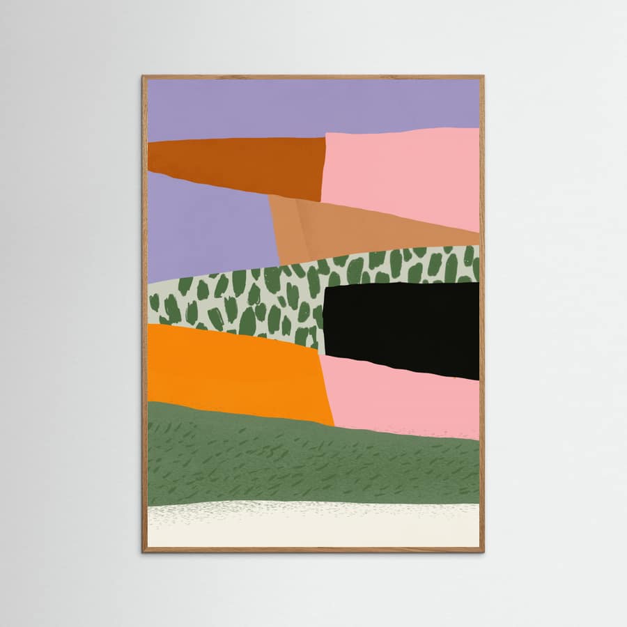 Collage abstract minimalism 02 Poster
