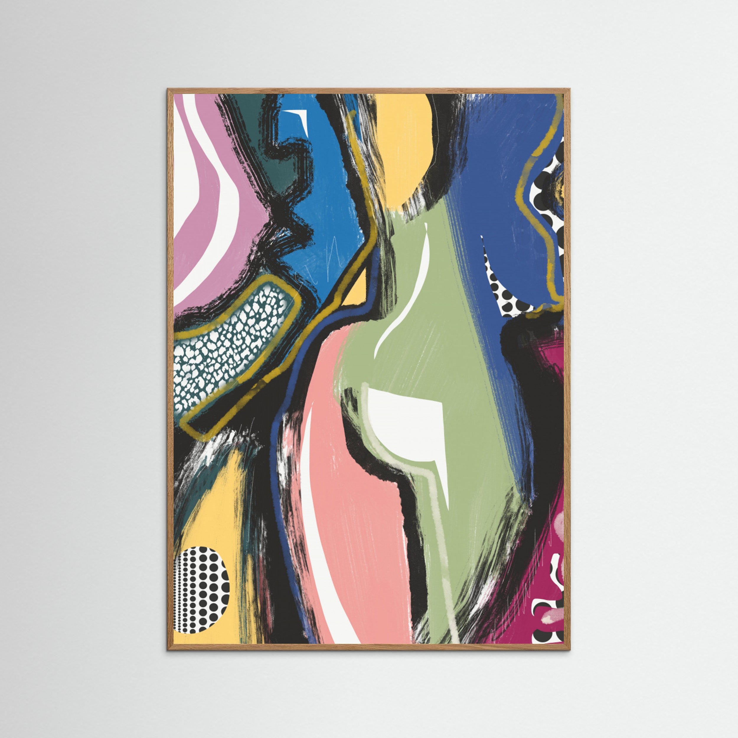 Oak Nature Colorful Abstract Bum Poster