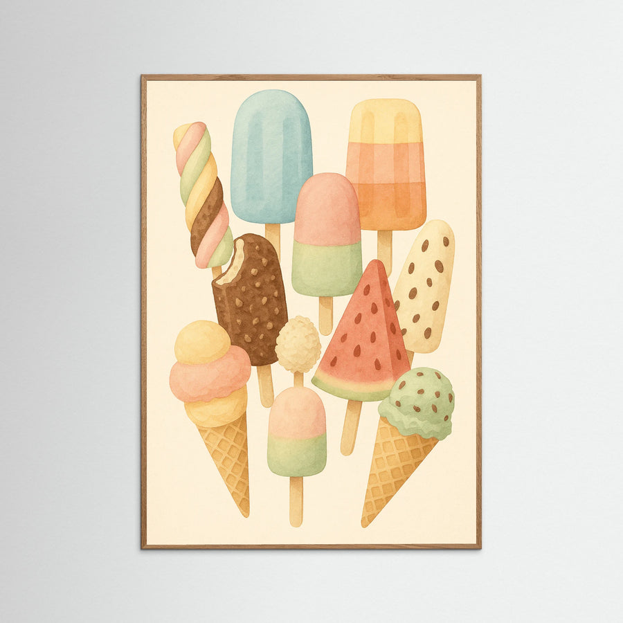Colorful Ice Creams