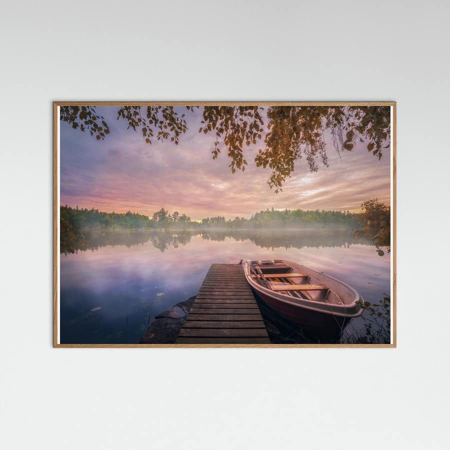 Colorful lake Poster